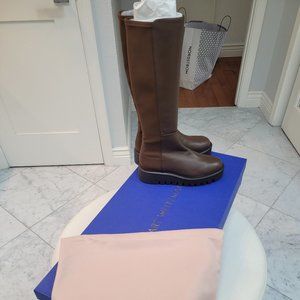 NIB-Leather Lug Sole High Shaft Boots from STUART WEITZMAN